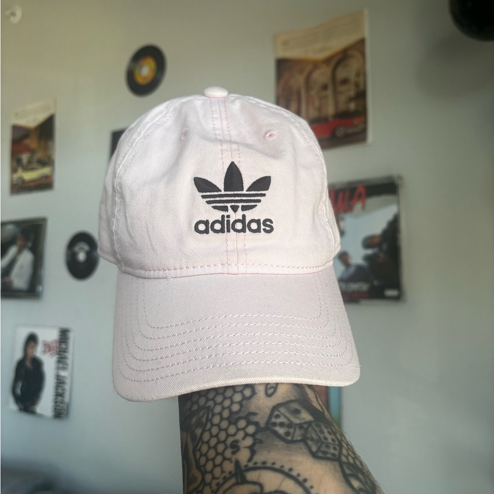 Baby Pink Adidas Baseball Hat